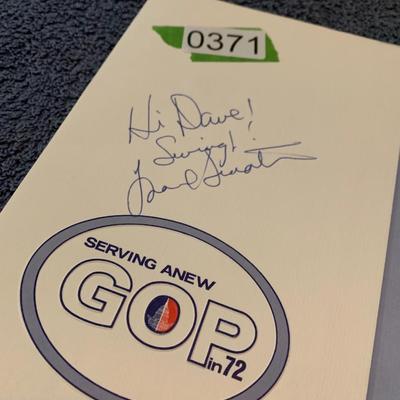 1972 GOP Meeting w/ Signiture