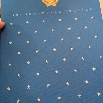 Reagan Bush Inaugural Program Lot