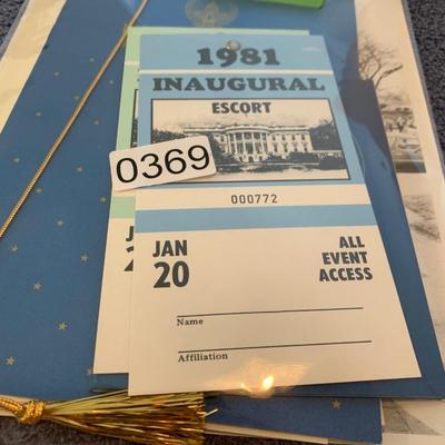 Reagan Inauguration Invites VIP Passes
