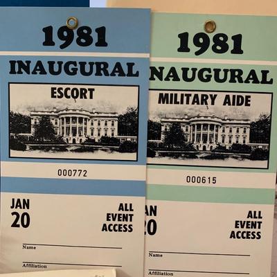 Reagan Inauguration Invites VIP Passes