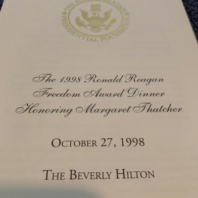 Margaret Thatcher Visit Documents Lot