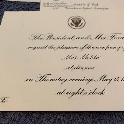Shah of Iran Nixon Visit Photos / Invites Lot