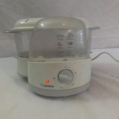 Lidded Wok, Zojirushi Gourmet Steamer, & Serving Dishes (K-HS)