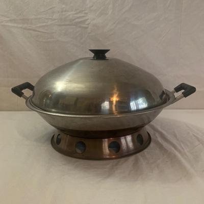 Lidded Wok, Zojirushi Gourmet Steamer, & Serving Dishes (K-HS)