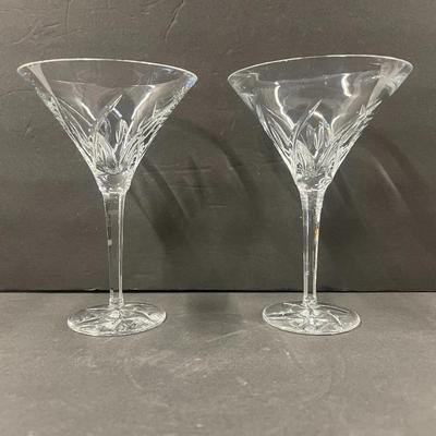 Pair of Waterford Martini Glasses