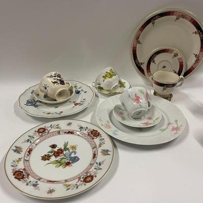 Lot of Assorted Porcelain: Pickard, Limoges, Wedgwood Etc