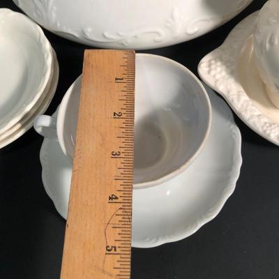LOT 20L: White / Cream China Collection - The Colonial Co., Parma by AAI, Bistro Blanc & Unmarked
