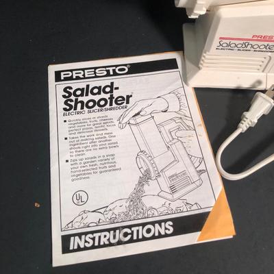 LOT 25L: Presto SaladShooter Model 0291001, OXO Good Grips Salad Spinner & Vintage Salad Server Set in Box