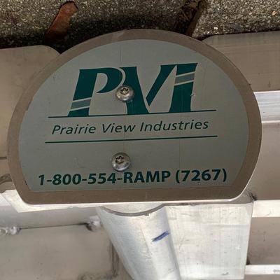 LOT 43 P: Prairie View Industries Portable Ramp W/ Instruction Booklet & Step Stool From Safety Step Corp.