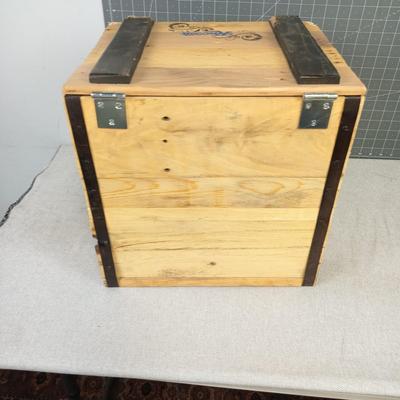 Wooden LP Record Box