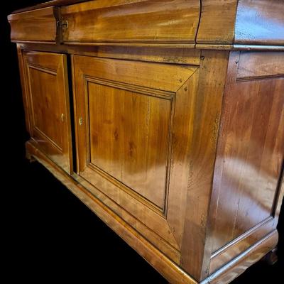 Large Solid Wood Louis Philippe Style Buffet
