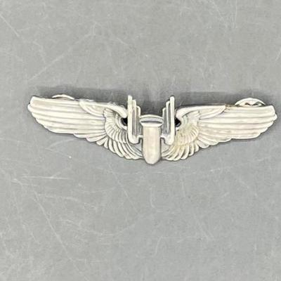 WWII USAAF Aerial Gunner Wings - Sterling Silver