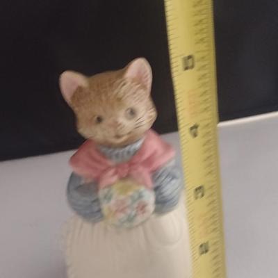 Otagiri Porcelain Bell- Cat Theme- Approx 5