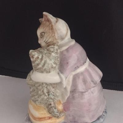 Vintage Beatrix Potter's 'Tabitha, Twitchit, and Miss Moppet' Beswick Porcelain Figurine- Approx 3 3/4