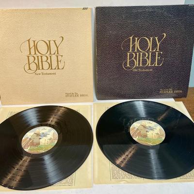 Holy Bible Vintage Vinyl Records (2) 33rpm albums