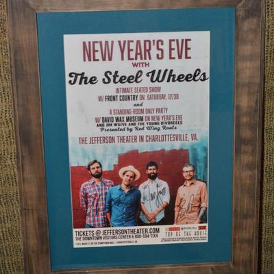 Signed The Steel Wheels New Yearâ€™s Eve Jefferson Theater Poster 25.5â€x18.75â€