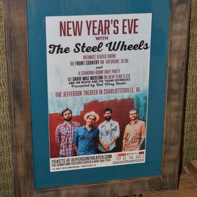 Signed The Steel Wheels New Yearâ€™s Eve Jefferson Theater Poster 25.5â€x18.75â€