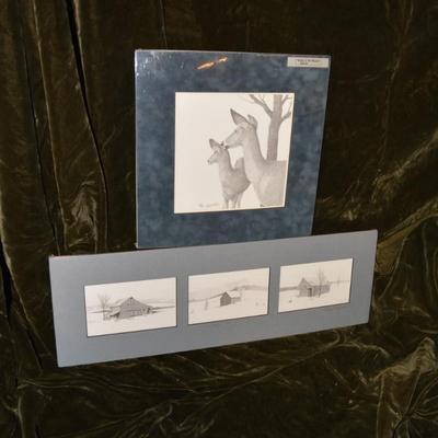 Set of 2 Ken Schuler Prints â€œShenandoah Valleyâ€ & â€œNoise In The Woodsâ€