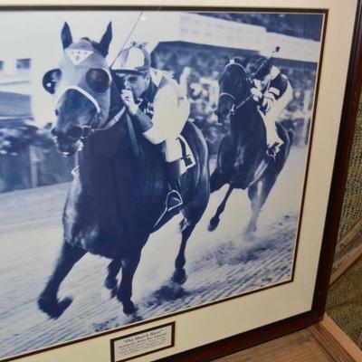 Framed/Matted â€œThe Match Raceâ€ Sea Biscuit Vs. War Admiral 26.5â€x23â€
