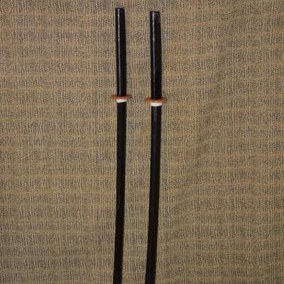 Set of 2 Wooden BOKUTO Practice Katanas 40.5â€