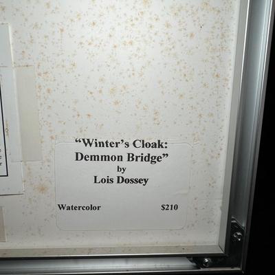 â€œWinters Cloak: Demmon Bridgeâ€ By Lois Dossey - Signed Watercolor (O-RG)