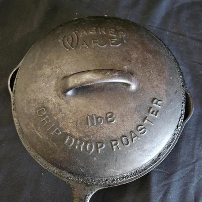 Assorted Cast Iron and an Aluminum Grill Skillet (K-DW)