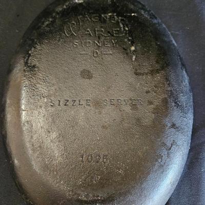 Assorted Cast Iron and an Aluminum Grill Skillet (K-DW)