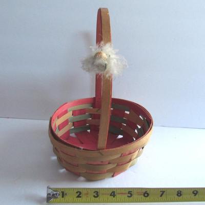 Medium Size Tall Handle Vintage Japan Easter Basket
