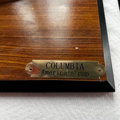 N278 Columbia America Cup 1/2 Hull Wood Model