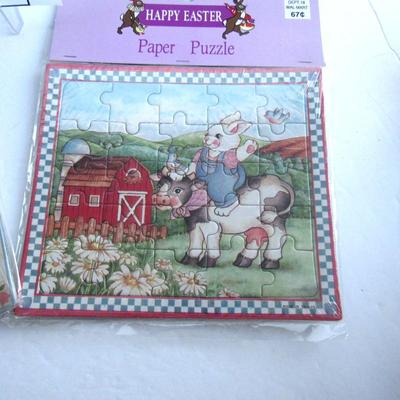 2 Older Sealed Easter Puzzles for Kids