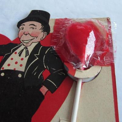 Vintage Rosen Valentine Sucker Holder, Read Description