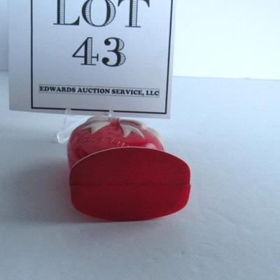 Vintage Rosen/Rosbro Heart Valentine Candy Container, Hard Plastic