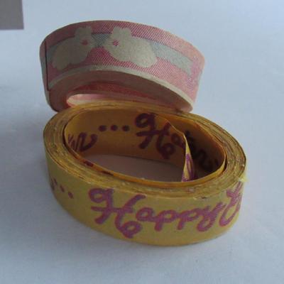 Vintage Lot of Valentine Scraps and Easter Paper Ribbon