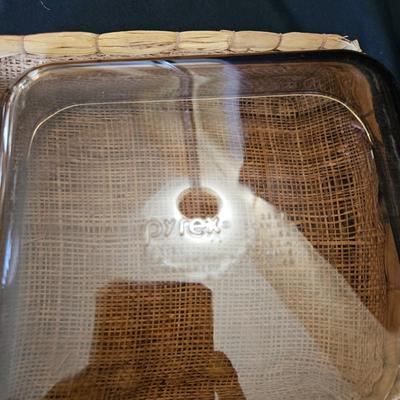 Cornflower Blue Corning Ware and Amber Pyrex (K-DW)