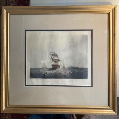 N223 Antique Engraving By Henry Papprill â€œHomeward Boundâ€