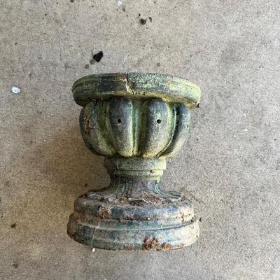 Pair of Green Metal Plant Stands & More (Y-RG)