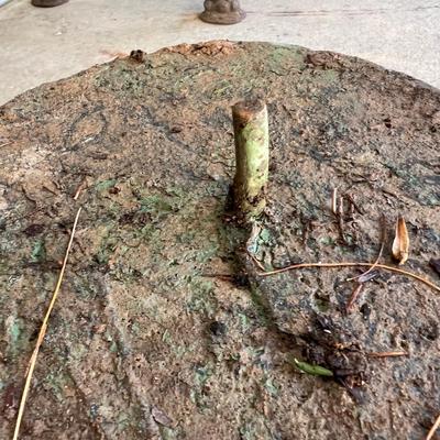 Pair of Green Metal Plant Stands & More (Y-RG)