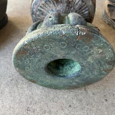 Pair of Green Metal Plant Stands & More (Y-RG)