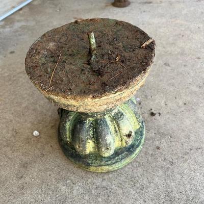 Pair of Green Metal Plant Stands & More (Y-RG)
