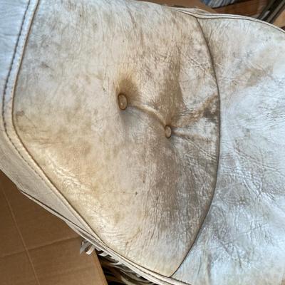 White leather Drag Specialties motorcycle seat