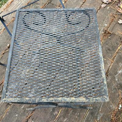 Three Nesting Wrought Iron End Tables (D-RG)