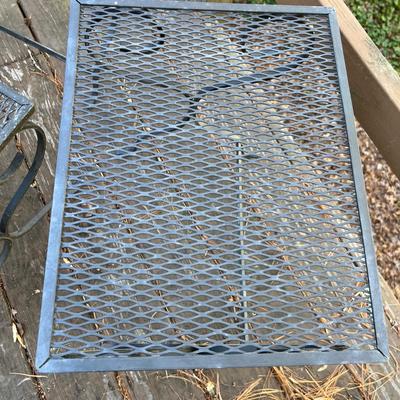 Three Nesting Wrought Iron End Tables (D-RG)
