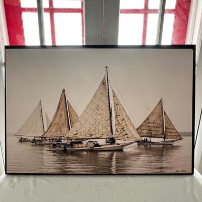 N286 â€œQuartet at the Choptank Heritage Skipjack Raceâ€ Photo on Canvas by Jill Jasuta