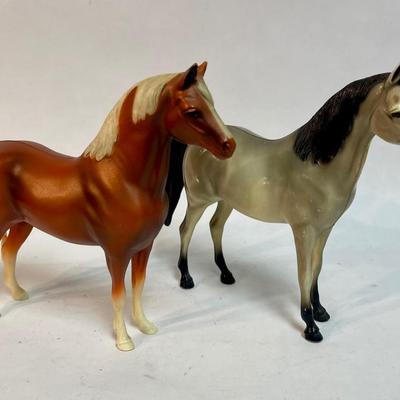 Vintage Horse Figurine Pair by Hartland Plastics Lot 2
