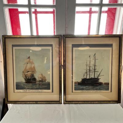 N288 The First and Last Journey of HMS Victory Etchings by W.L. Wyllie & Harold Wyllie, 1922. London