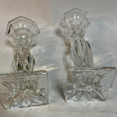 Crystal Candlestick Pair