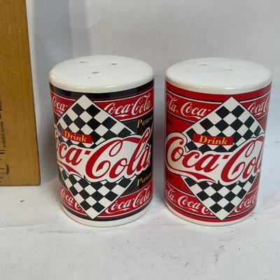 Coca-Cola companies, salt, and pepper shakers
