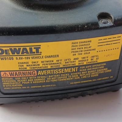 Dewalt 18-Volt battery with 18-volt vehicle charger