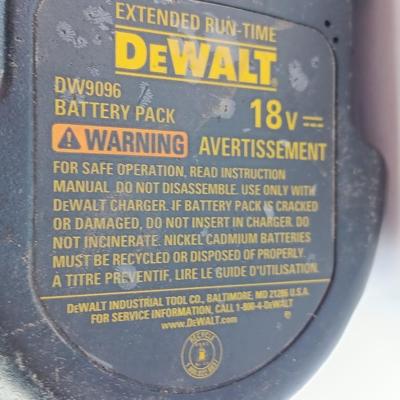 Dewalt 18-Volt battery with 18-volt vehicle charger