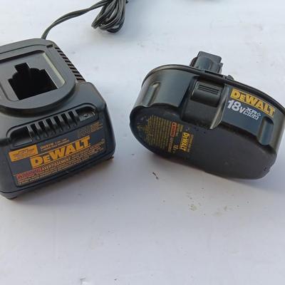 Dewalt 18-Volt battery with 18-volt electric charger